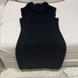 Karen Millen Cowl Black Dress, Size 10